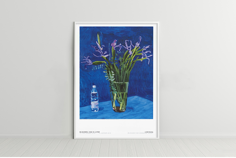額装品/Iris With Evian Bottle/デビット ホックニー David Hockney | Iris with Evian Bottle - Printed Matter