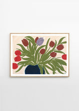 이미지를 갤러리 뷰어에 로드 , ANINE CECILIE IVERSEN - Tulips in a Blue Vase