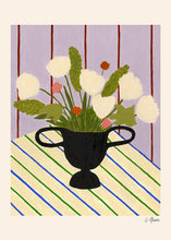 이미지를 갤러리 뷰어에 로드 , CARLA LLANOS - Flowers on Striped Cloth