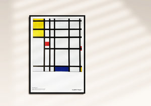 Piet Mondrian _ Picture II 1932-43 with yellow, red and blue