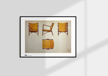 Load image into Gallery viewer, FINN JUHL _ 45 Armchair Yellow, Watercolors Drawing 1945