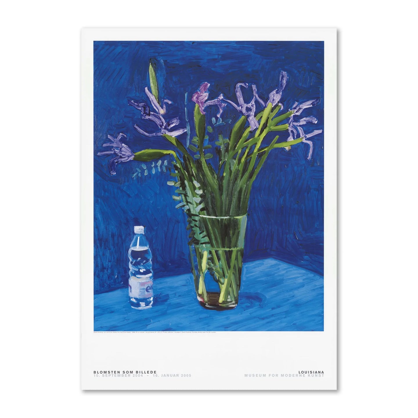 David Hockney - Iris with Evian Bottle (1998)