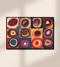 Load image into Gallery viewer, Kandinsky _ Squares with Concentric Circles 1913
