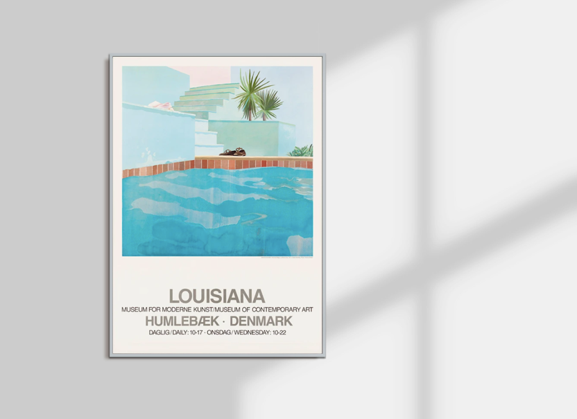 David Hockney - 1971 Louisiana Archive Poster