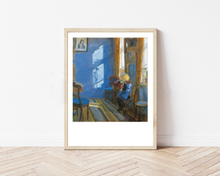 이미지를 갤러리 뷰어에 로드 , Anna Ancher - Sunshine in the blue living room 1891