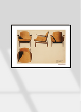 이미지를 갤러리 뷰어에 로드 , FINN JUHL _ Brown Chair NV53. Watercolors Drawing 1953