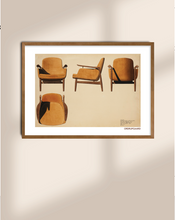 将图片加载到图库查看器，FINN JUHL _ Brown Chair NV53. Watercolors Drawing 1953