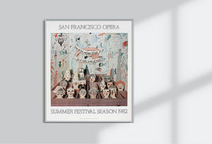 David Hockney - Bedlam (The Rake's Progress, San Francisco Opera)