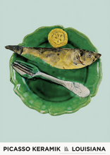 이미지를 갤러리 뷰어에 로드 , PICASSO _ Still-life with Fish Fork and Slice of Lemon (1955)