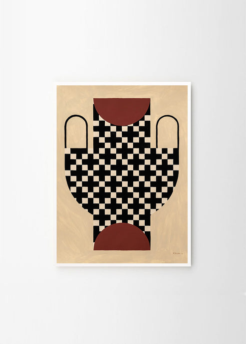STUDIO PARADISSI - VASE WITH CROSS PATTERN
